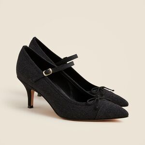 Made-In-Italy J Crew Colette Cap Toe Mary Jane Heel